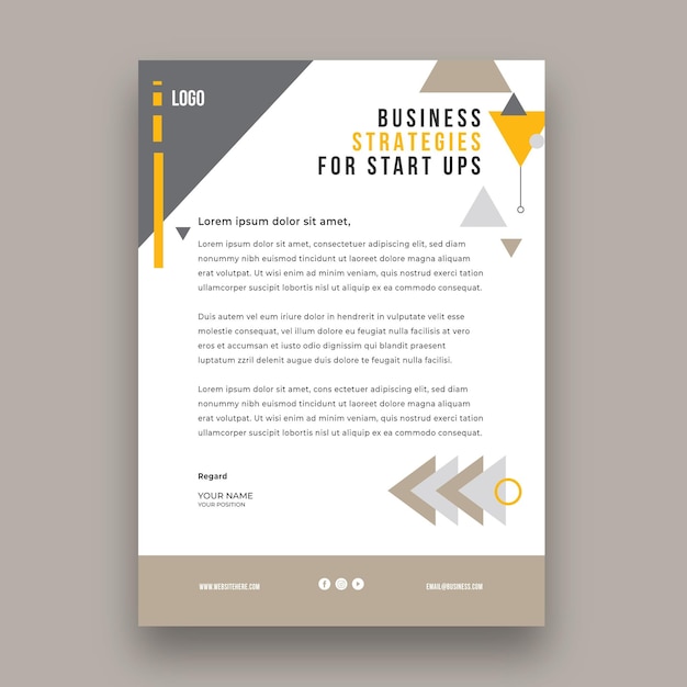 Letterhead template for general business