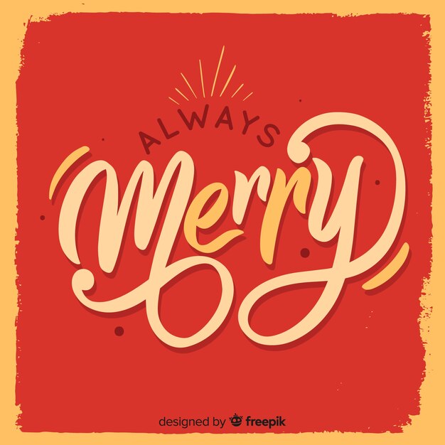 Lettering christmas background