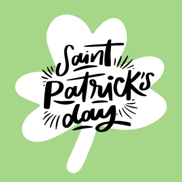 Free Vector lettering concept for st. patricks day