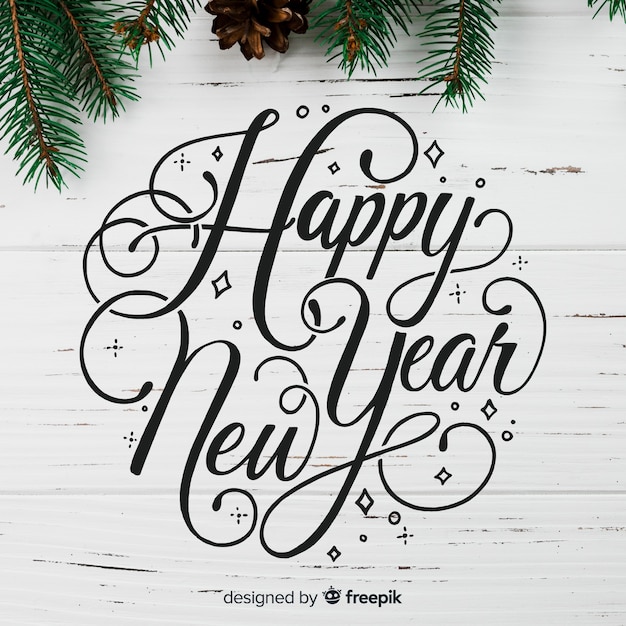 Lettering new year 2019 