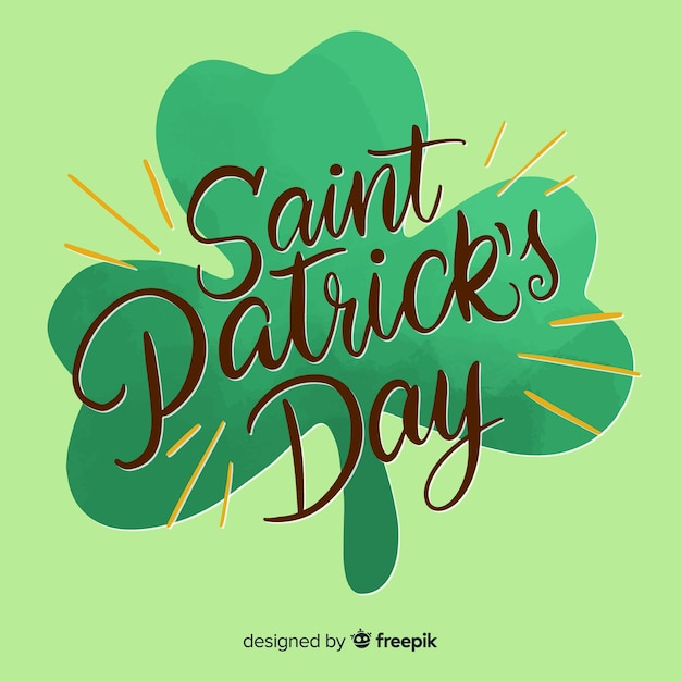 Lettering st. patrick's day