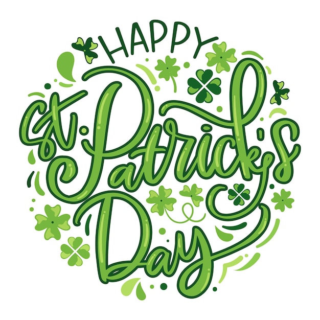 Lettering st. patrick's day