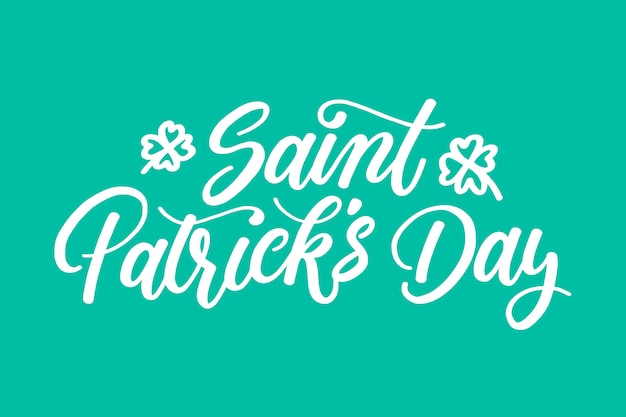 Lettering st. patrick's day