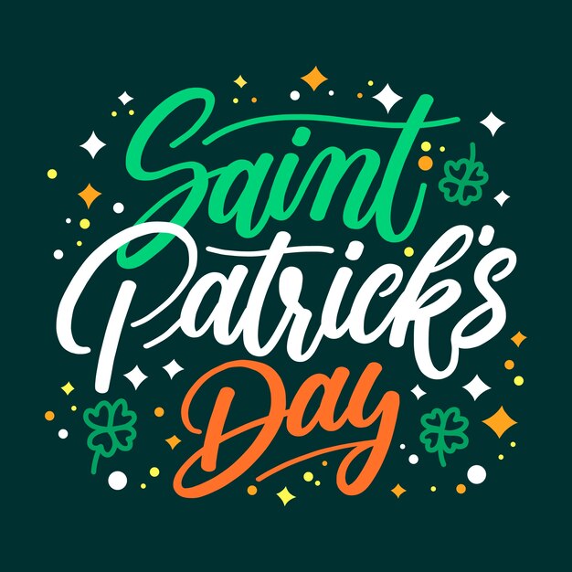 Lettering st. patrick's day