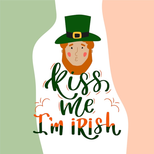 Free Vector lettering of st. patricks day event concept