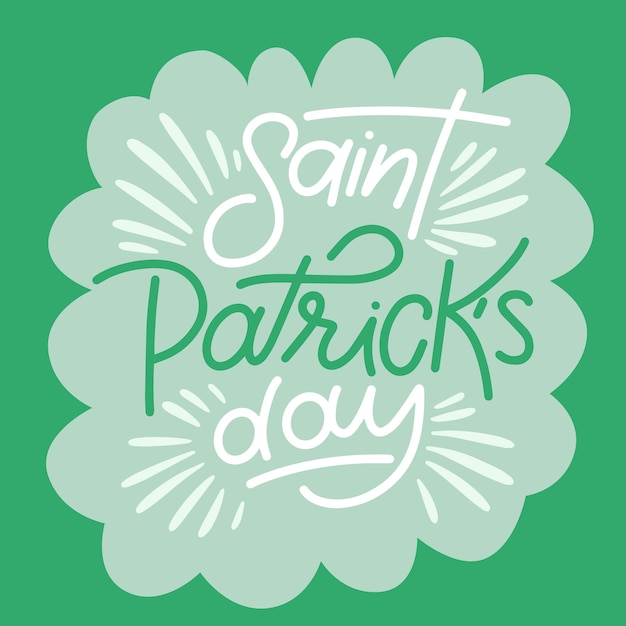 Lettering theme for st. patricks day