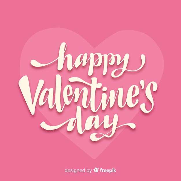 Lettering valentine background