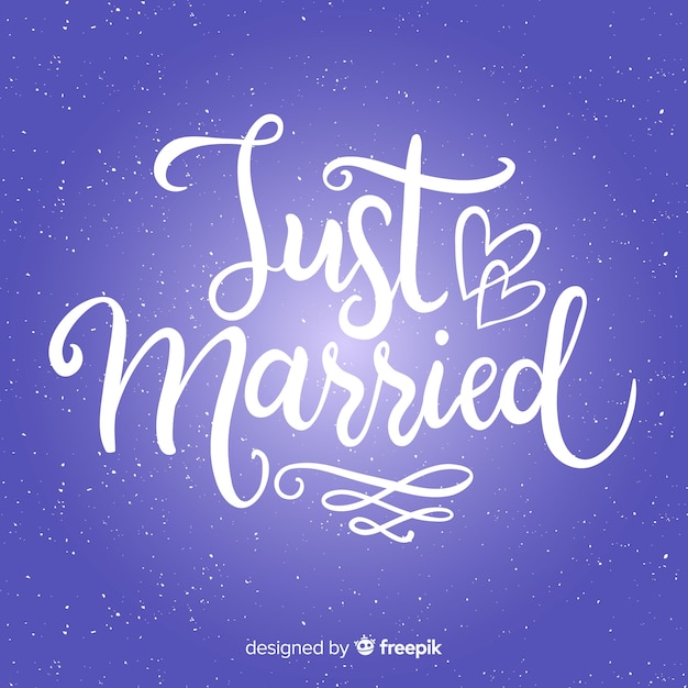 Lettering wedding background