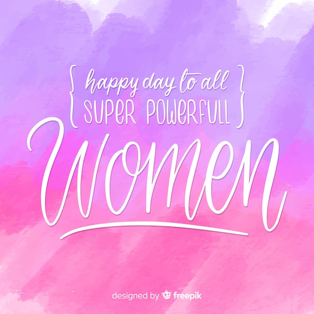 Lettering women's day 