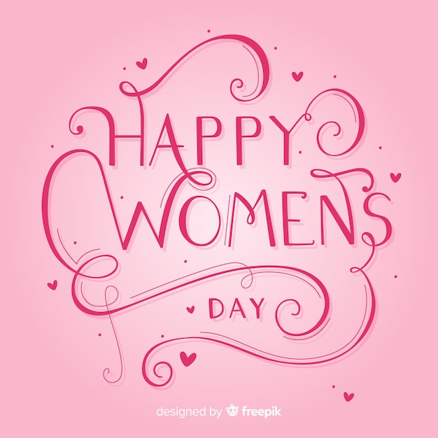 Lettering women's day