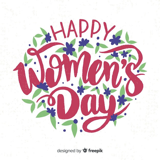 Free Vector lettering women's day