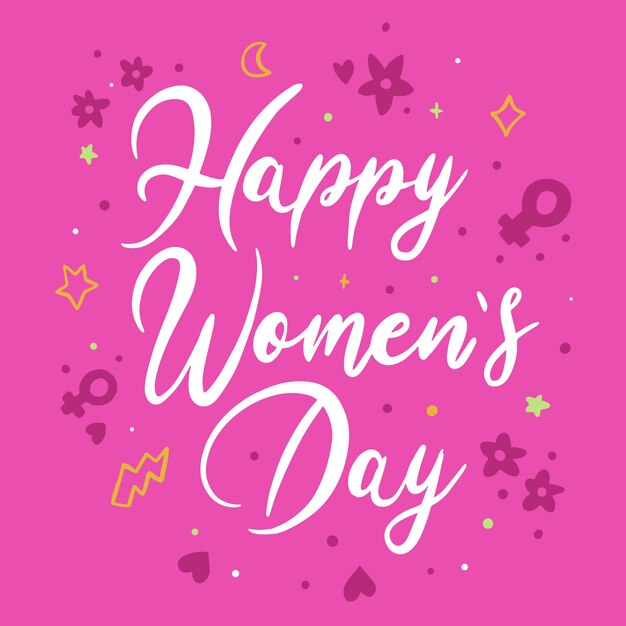 Lettering women's day