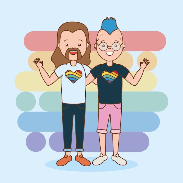 Free vector lgbt people