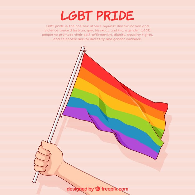 Lgbt pride background with many colors