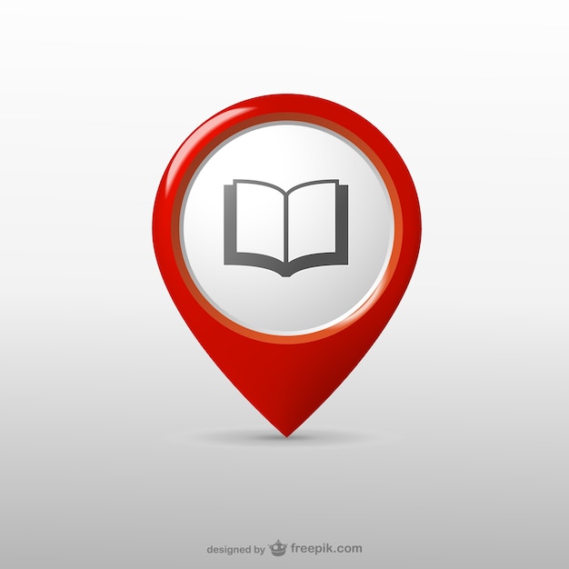 Free Vector library location icon