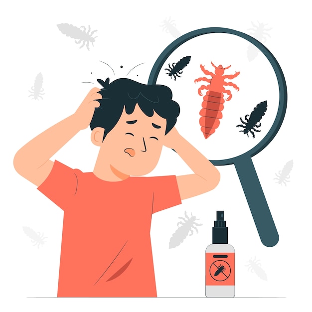 Free Vector lice concept illustration