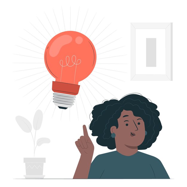 Light bulb concept illustration