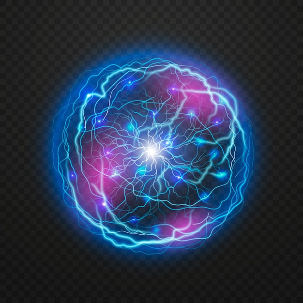 Free vector light effect with electric ball