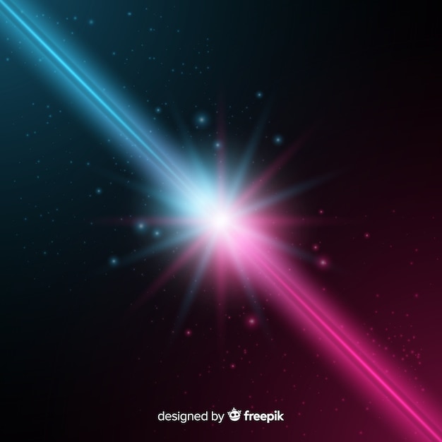 Free Vector light forces effect realistic style