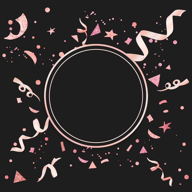 Free Vector light pink confetti celebratory design