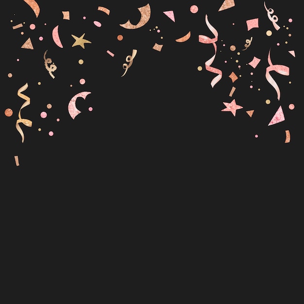 Light pink confetti celebratory design