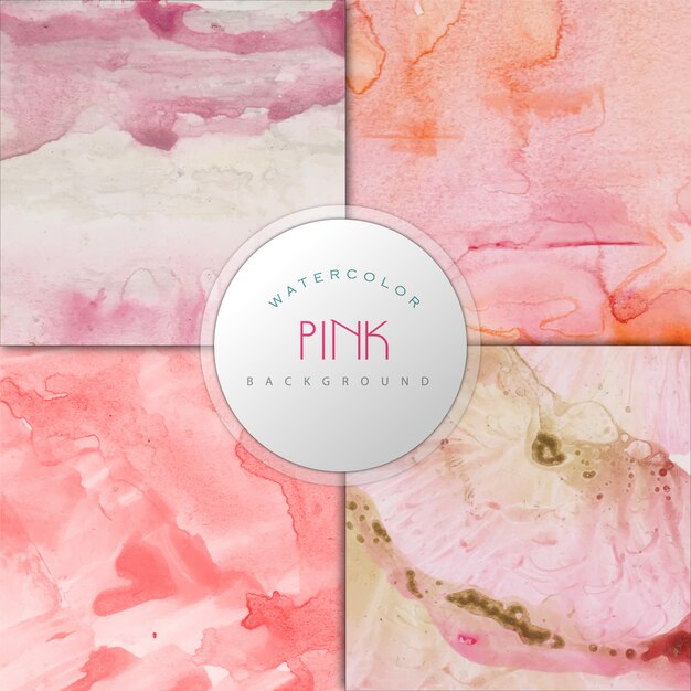 Light pink watercolor background collection