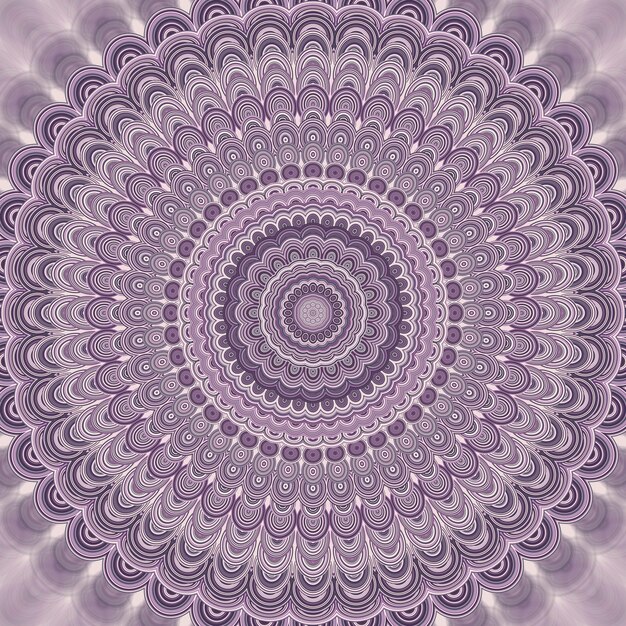 Free Vector light purple bohemian mandala fractal background