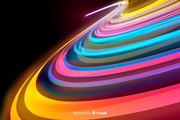 Free Vector light trail background