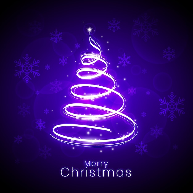 Light trail christmas tree concept