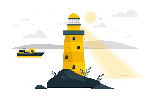 Lighthouse concept illustration