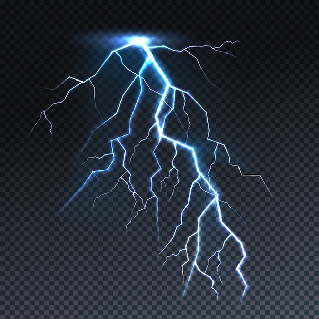 Free Vector lightning or thunderbolt light illustration. 