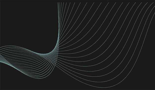 Free Vector line wave background minimalist style