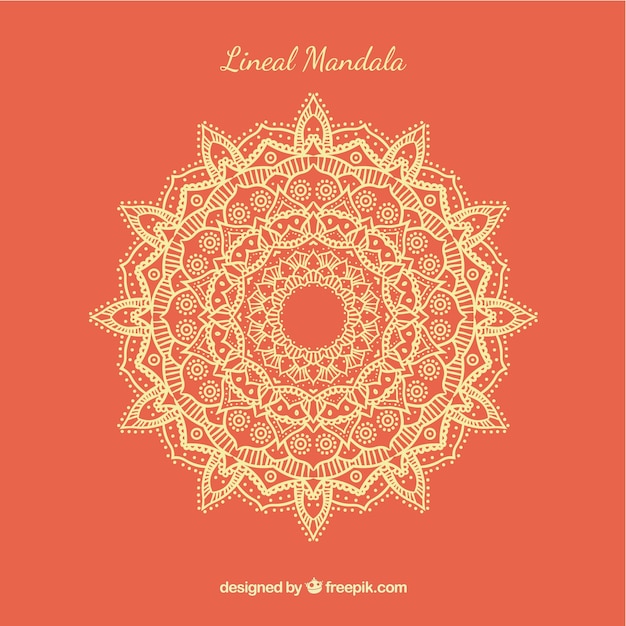 Lineal mandala background