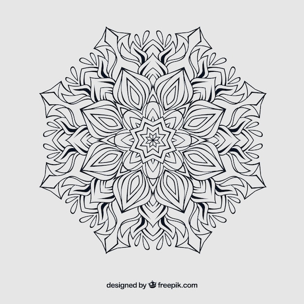 Lineal mandala background