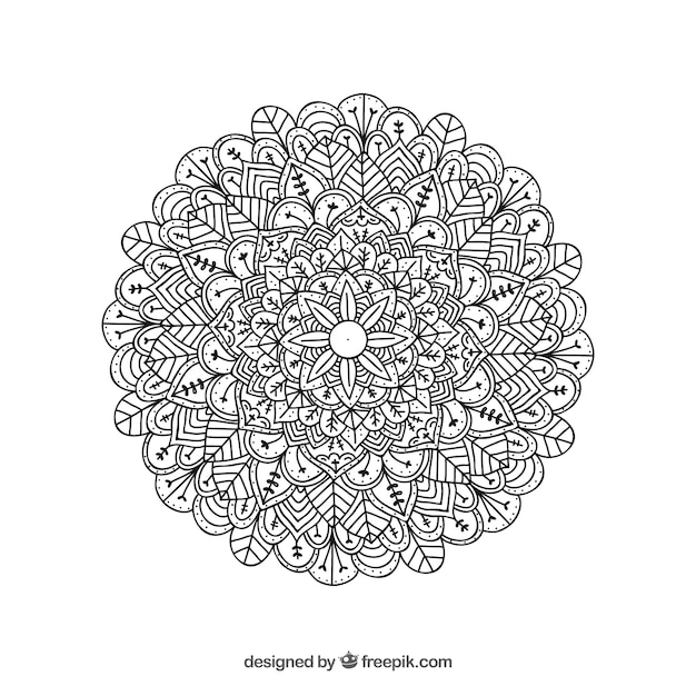 Lineal mandala background