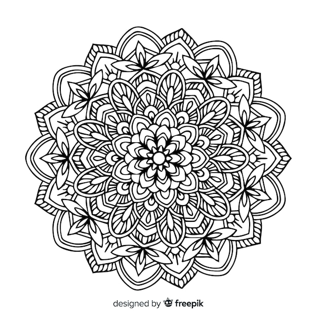 Lineal mandala background