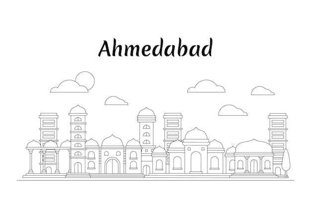 Linear ahmedabad skyline