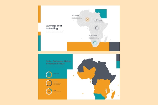 Free Vector linear asia map infographic