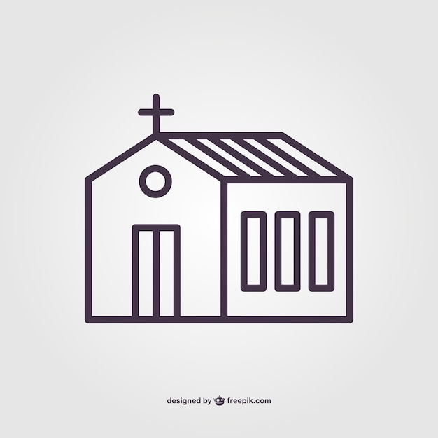 Linear church pictogram