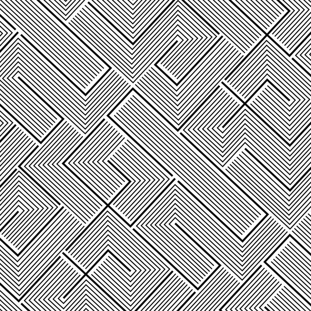 Linear flat abstract lines pattern