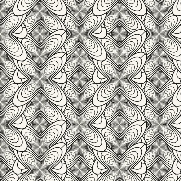 Linear flat abstract lines pattern