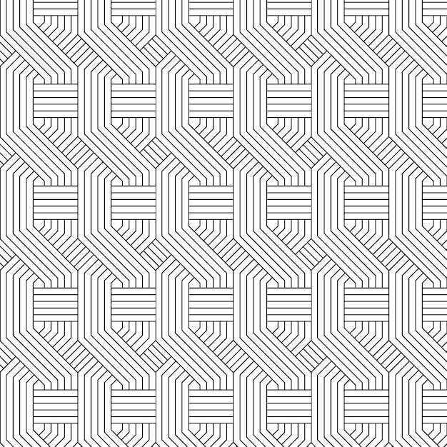 Linear flat abstract lines pattern