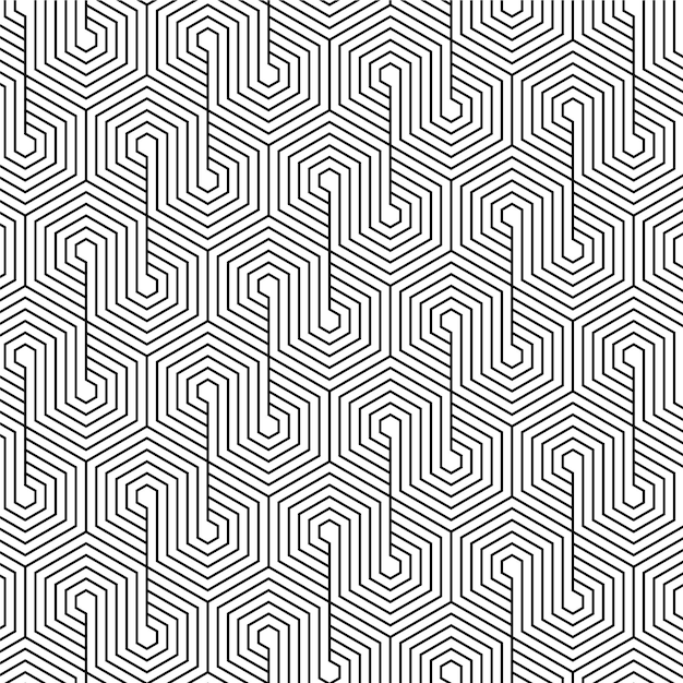 Free vector linear flat design abstract lines pattern