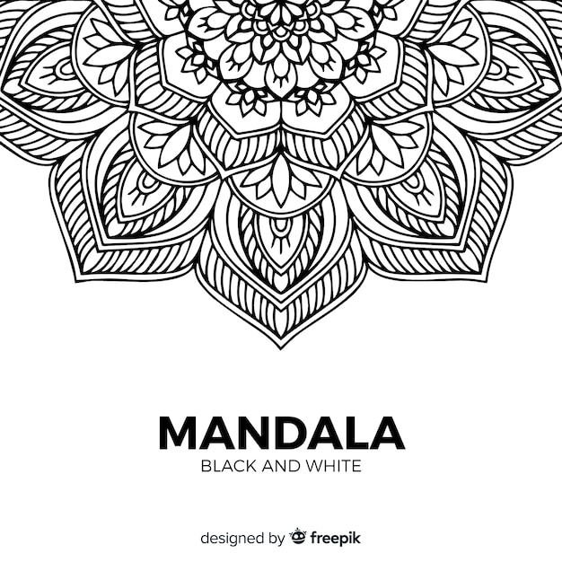 Linear mandala background