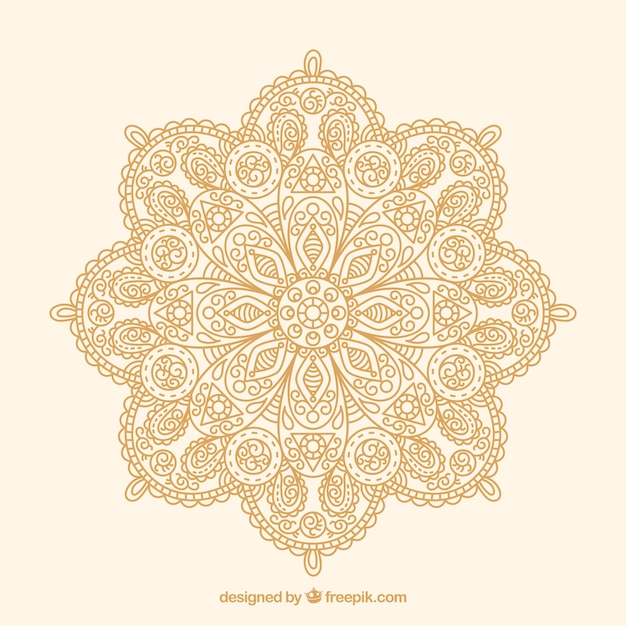 Linear mandala background