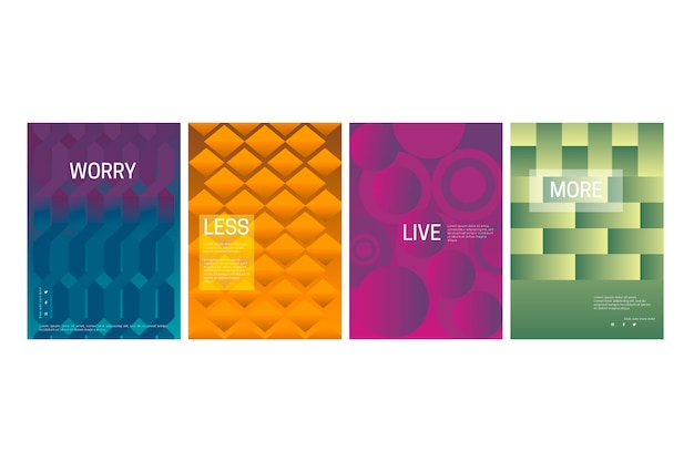 Lines and dots abstract geometric cover collection