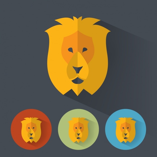 Free vector lion designs collection