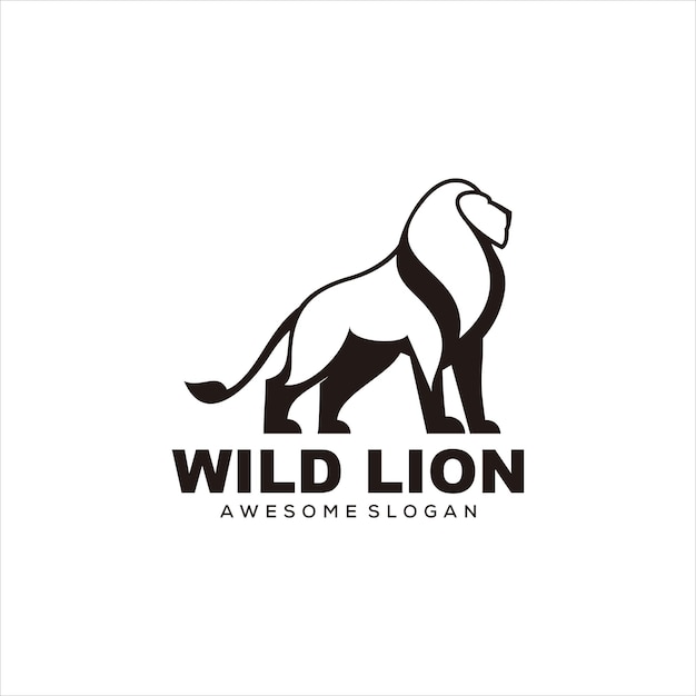 lion logo vector illustration