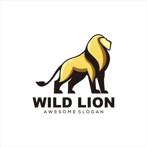 Free Vector lion logo vector illustration