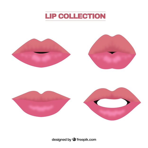 Free Vector lip collectio